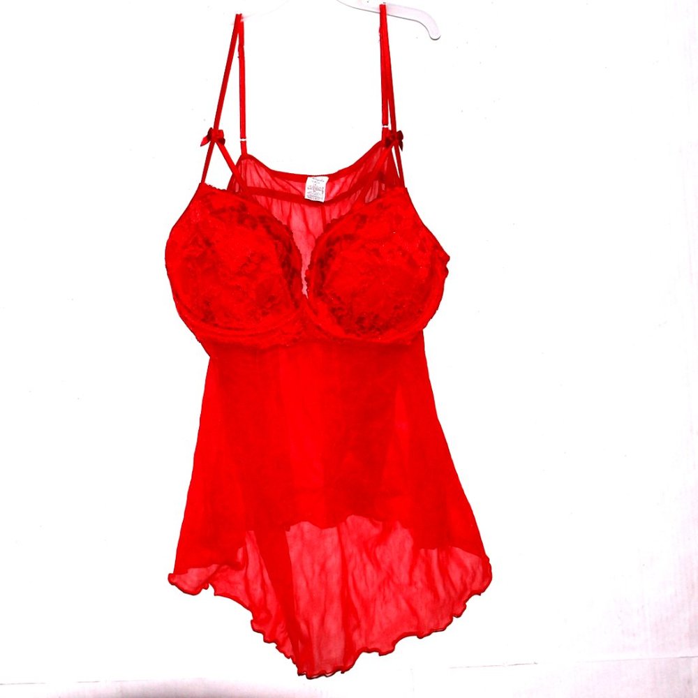 Mayela Red Lingerie Size 3XL